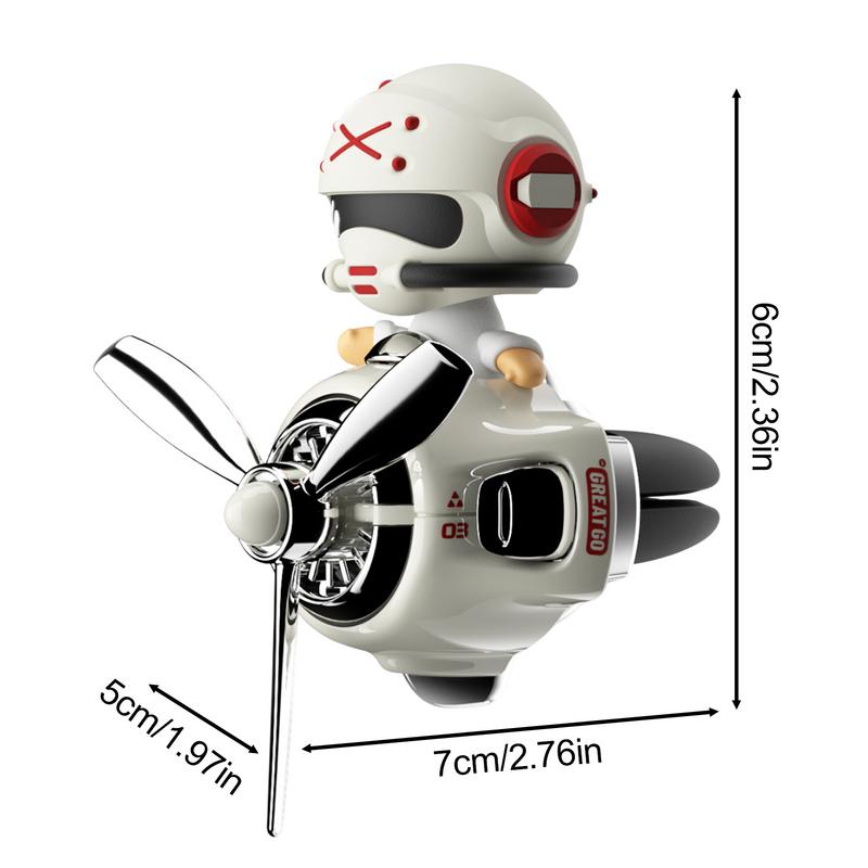 Car Diffuser Air Condition Vent Clip Shaking Head Pilot Car Air Outlet Clips Long Lasting Pilot Car Fresheners Vent Clip For