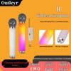 KTV RGB Wireless Rechargeable Microphone with Sound Card for Live Streaming