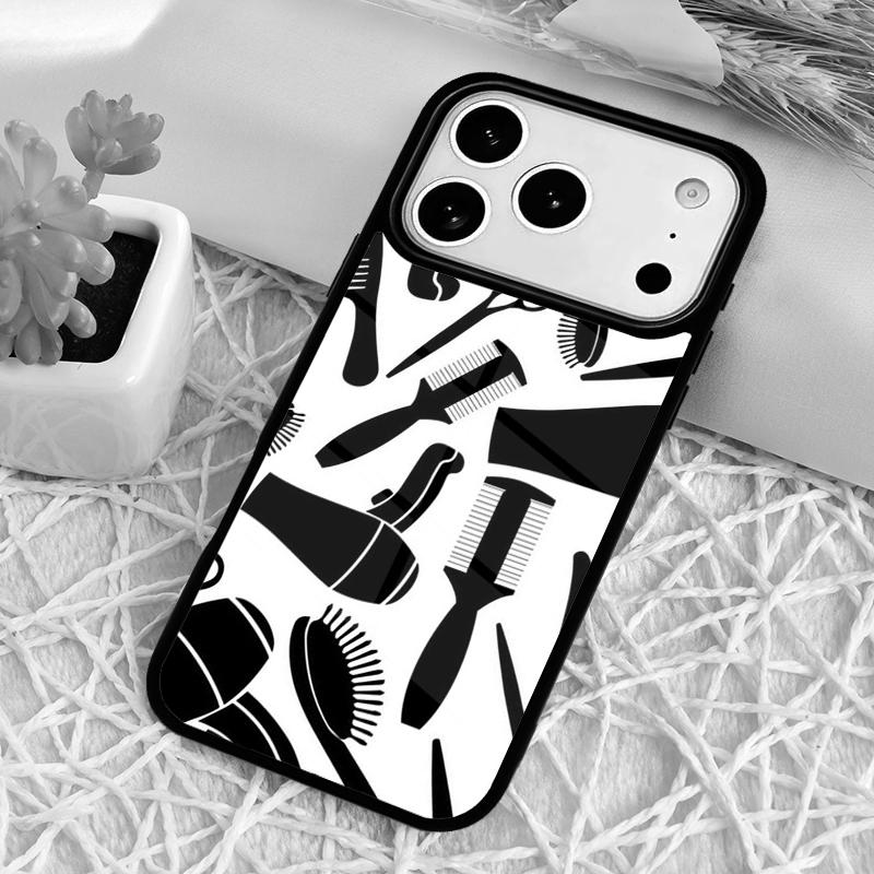 

Hair Stylist Tools Phone Case for iPhone 17 Air 16 15 11 12 14 13 Pro Max Shockproof Cover iPhone 13 Pro