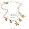 Ocean Inspired Starfish Pendant Necklace With Faux Pearl Charm And Adjustable Alloy Chain For Fashion Forward Women