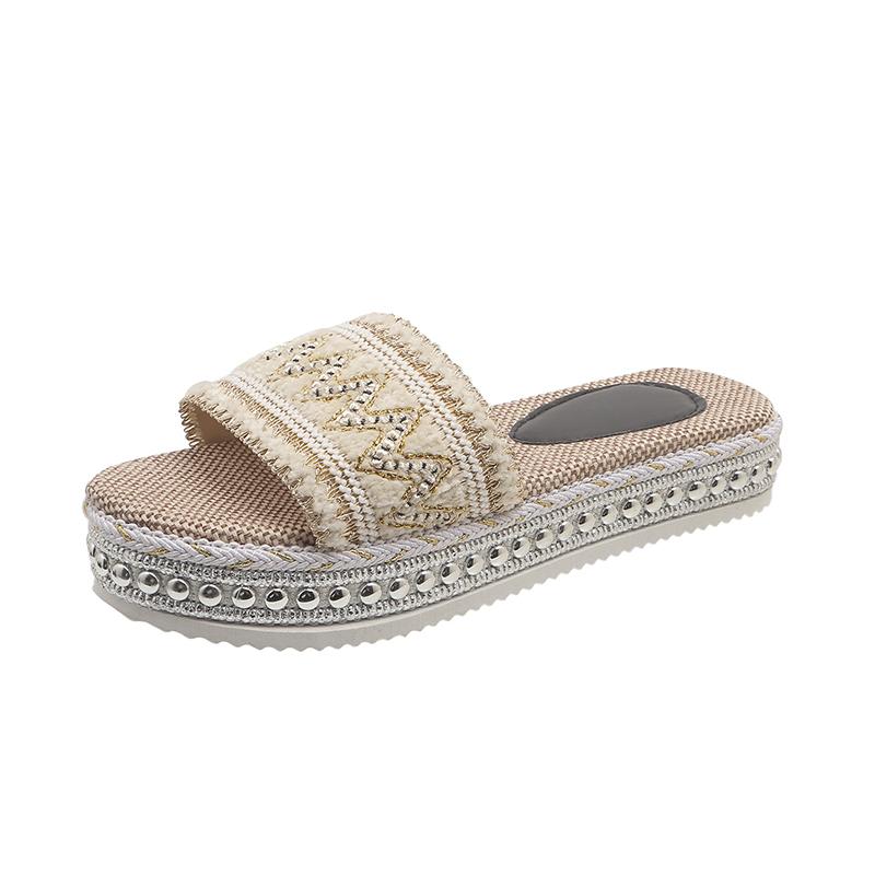 

Fashion 2025 Stylish luxury beautiful beautiful ladies slippers 36