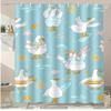 Cartoon Rainbow Sun Washable Dirt-Resistant Shower Curtain Shower Head Waterproof Polyester Bath Curtain For Home Decor