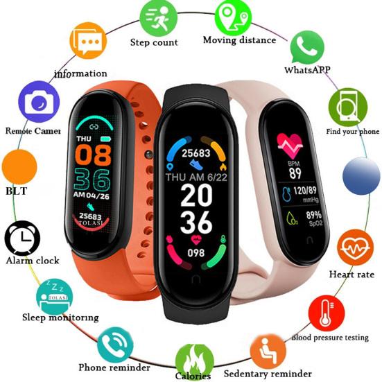 M7 Smart Watch Multifunctional Health Monitoring IP67 Waterproof Men Women Fashion Sports BT Call Outdoor Smart Bracelet for Running