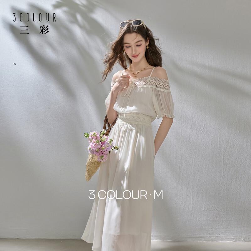 SanCai 2026 Summer Chiffon A-line Midi Dress S