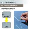 Fluido per Riparazione Vetri Auto Kit Riparazione Graffi Vetri Crepati Strumento Ripristino Crepe Vetro Auto Finestrino Auto