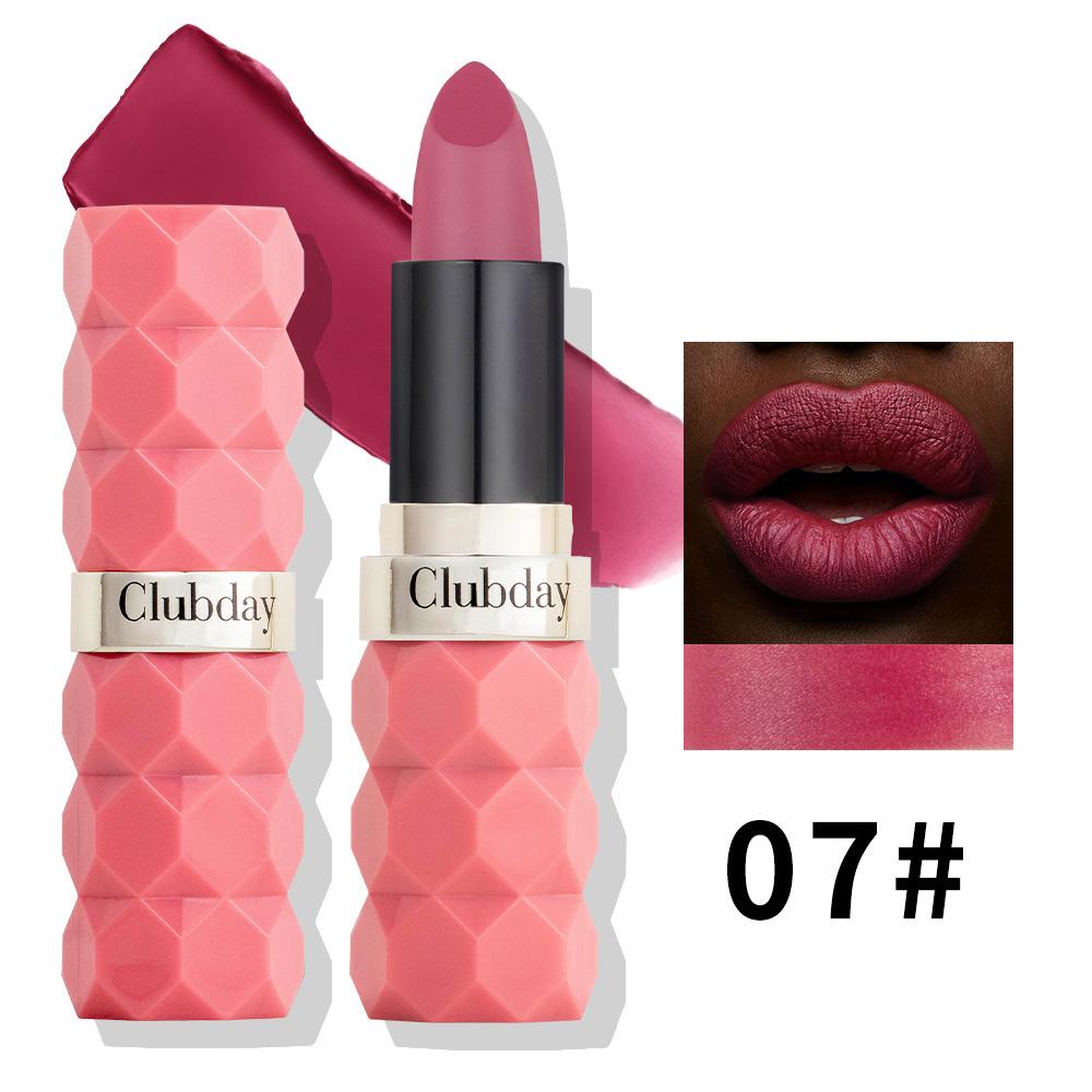 Clubday Diamond Matte Lipstick Foreign Trade Non-fading Non-stick Velvet Matte Color Lipstick