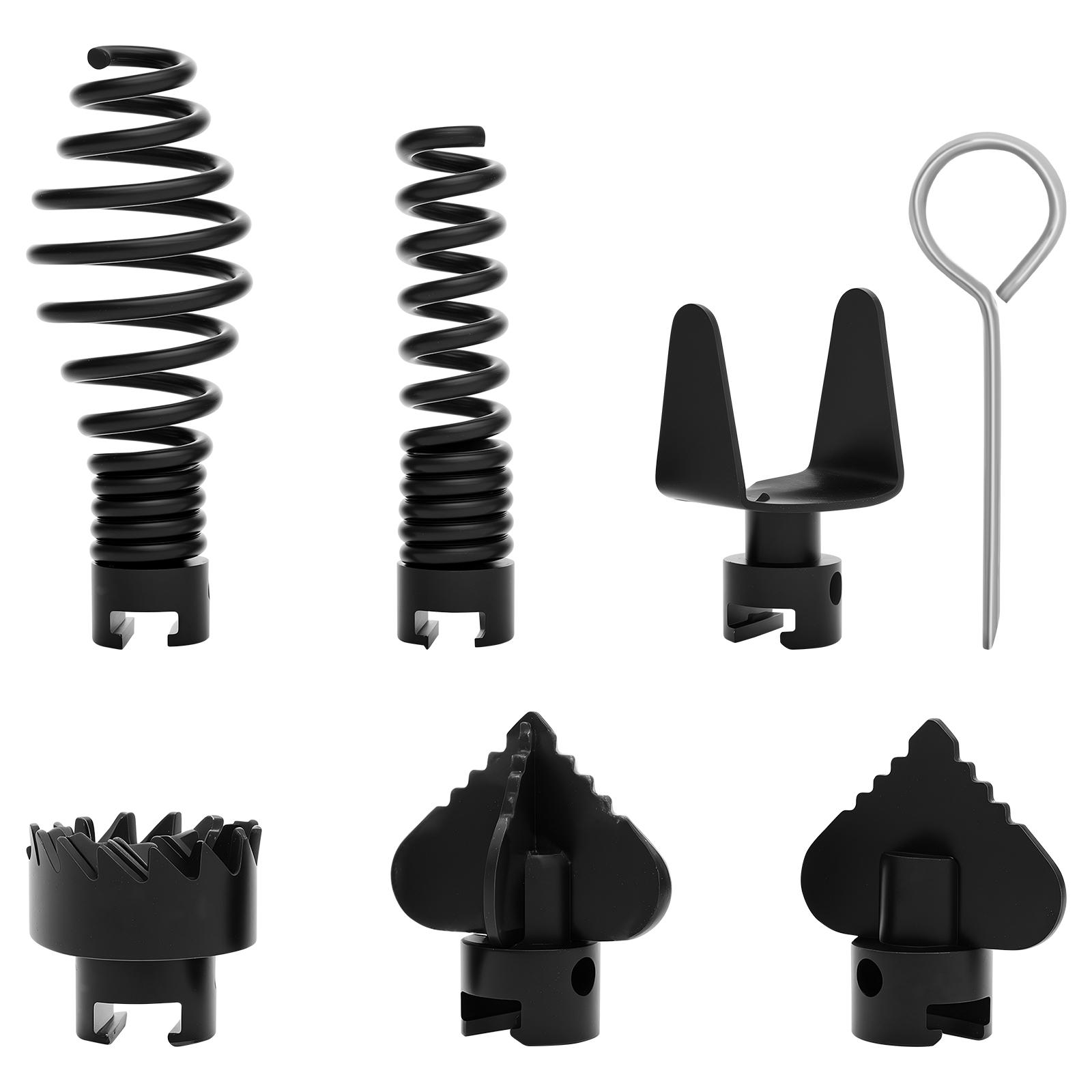 

7/14 шт. Набор режущих головок для прочистки канализации из марганцевой стали 65, устойчивый к ржавчине, набор головок для комбинированного инструмента для прочистки канализации