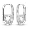 Earrings Sales 925 Silver Shining Zircon Earring for Women Man Simple Round Circle Hoop Earrings Party Jewelry Gift