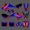 PowerZone Custom Team Graphics Backgrounds Decals Motocycle Stickers Kit For HONDA CRF50 2021-2000 50cc Number Name Costom