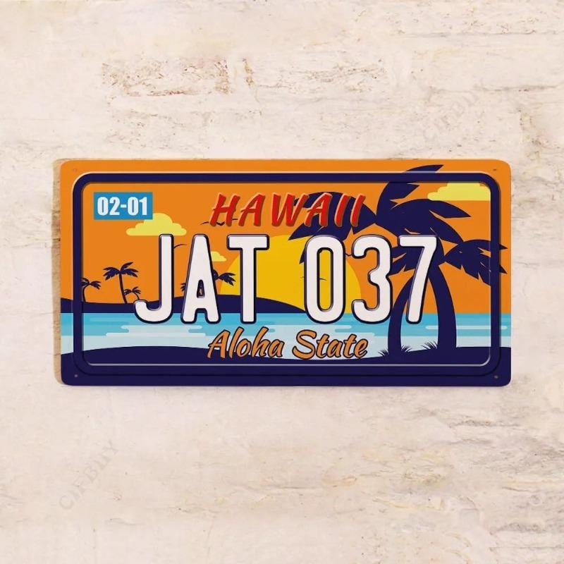 Colorado USA Souvenir License Plate, Metal Auto Wall Decor 15x30cm