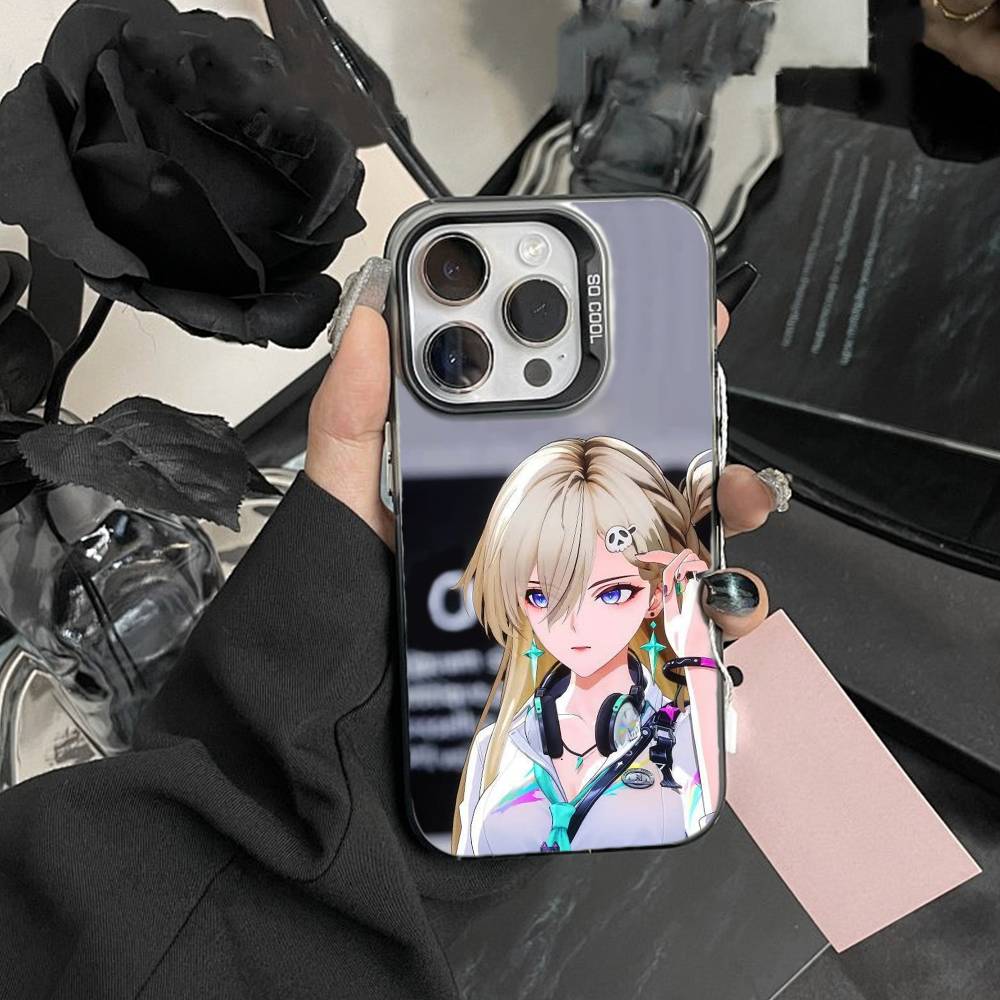 

R-Wuthering Waves Phone Case For iPhone 17,16,15,14,13,12,Pro MAX Black Matte Shockproof Cover iPhone15plus