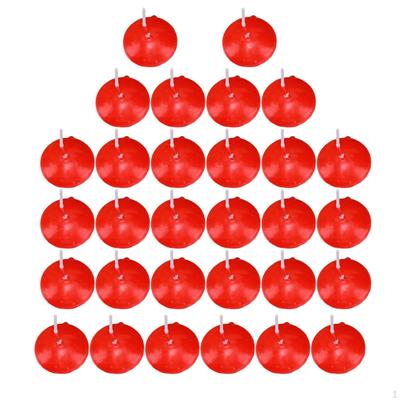 30 szt. pływających świeczek dekoracyjnych na imprezę walentynkową, świąteczną, czerwoną
