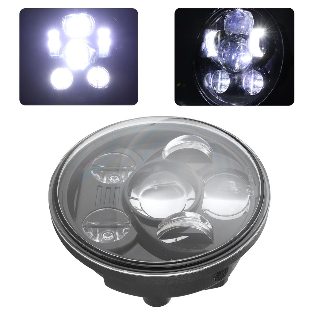 5.75in 75W LED Headlight 6500K High Birhgtness Motorcycle Headlamp Fit for Jeep Wrangler