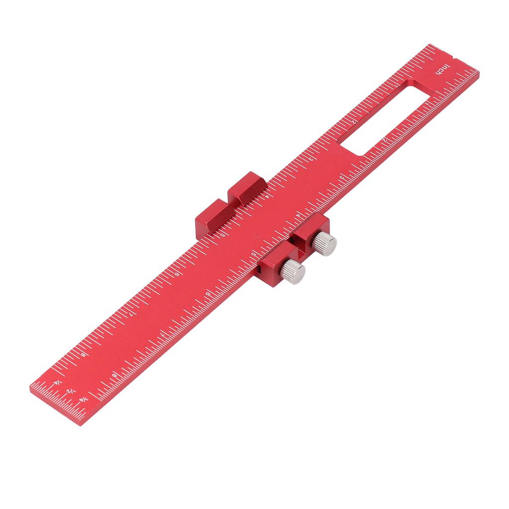 8-calowa Stolarska Linijka Pomiarowa Wielofunkcyjna Ze Stopu Aluminium Przenośna Stolarska Linijka do Rysowania dla Stolarza DIY