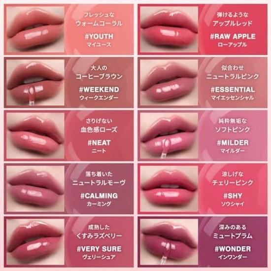 3CE Drop Glow Gel Soul Shine Lip Tint Lipstick Korean Cosmetics