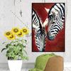 Nordic Poster Canvas Painting Zebra Animal Abstract Wall Pictures for Living Room Art Decoration Pictures Scandinavian