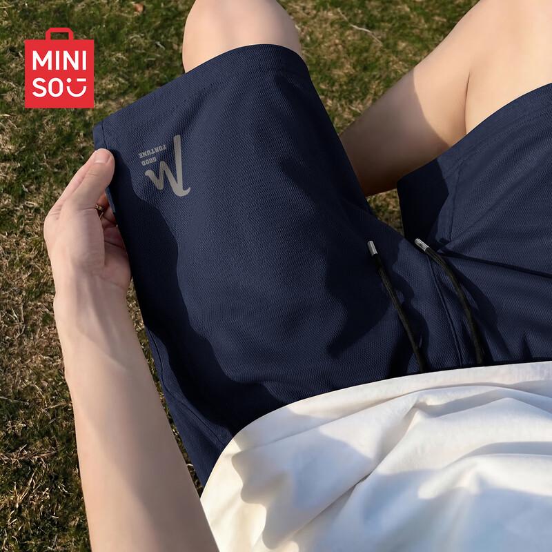 MINISO Men s Retro Style Pure Cotton Sports Shorts 4XL