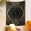 Gold and Black Mandala Tapestry Design Patterned tapestry home decor, suitable for bedroom and living room, gift