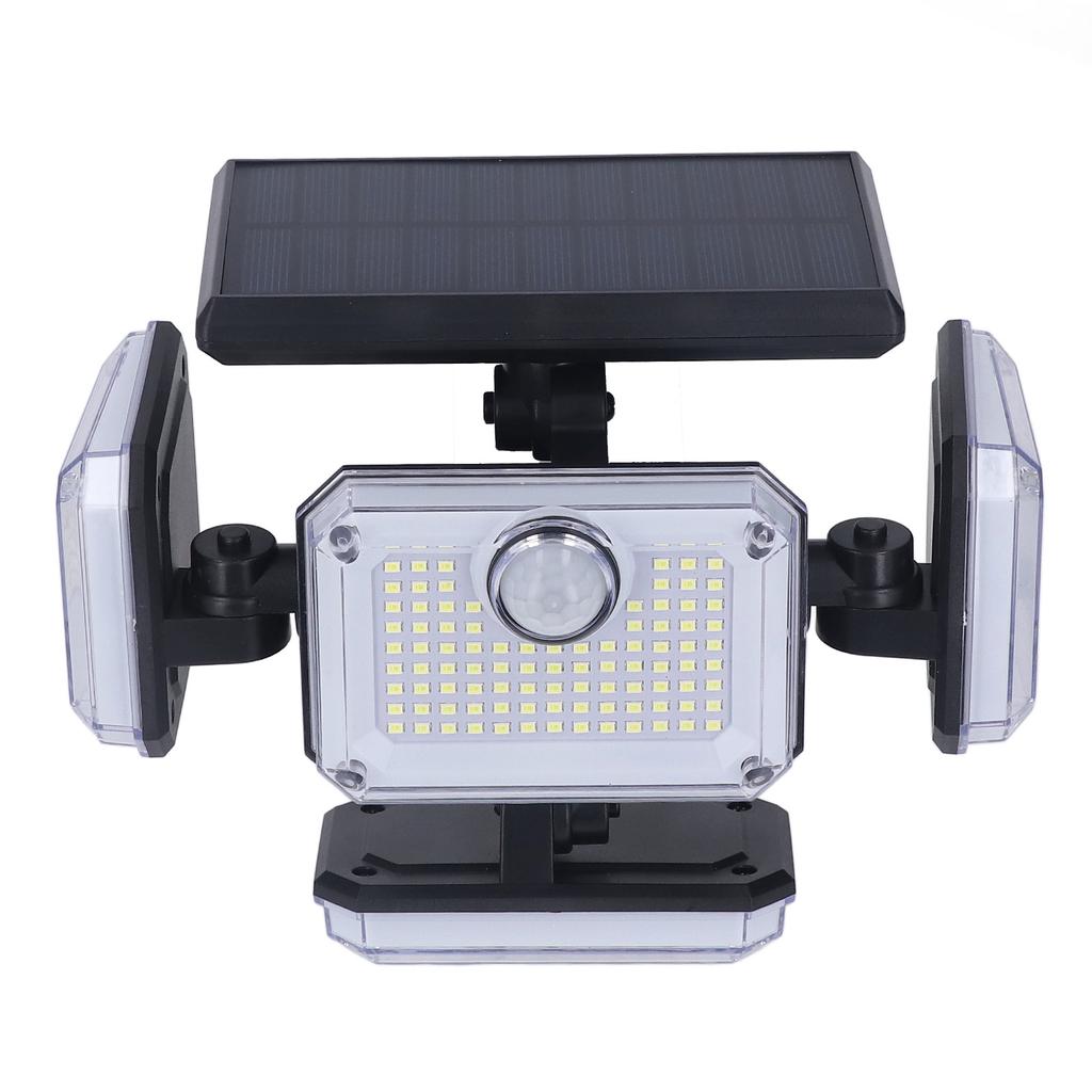 Solar Outdoor Street Light 4 Rotating Head Flexible Foldable IP64 Heat Resistant Home Solar Lamp