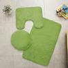 3-teiliges Badezimmermatten-Set für Badezimmer, Seide, Batikmuster, weicher, rutschfester Teppich, Duschteppiche, Toilettendeckelbezug, Fußmatten für den Flur