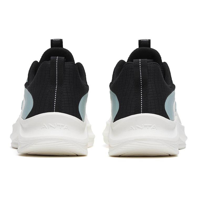 New Anta Walk Cushioning Low Top Casual Running Shoes Men's White Black Blue 912445573-1