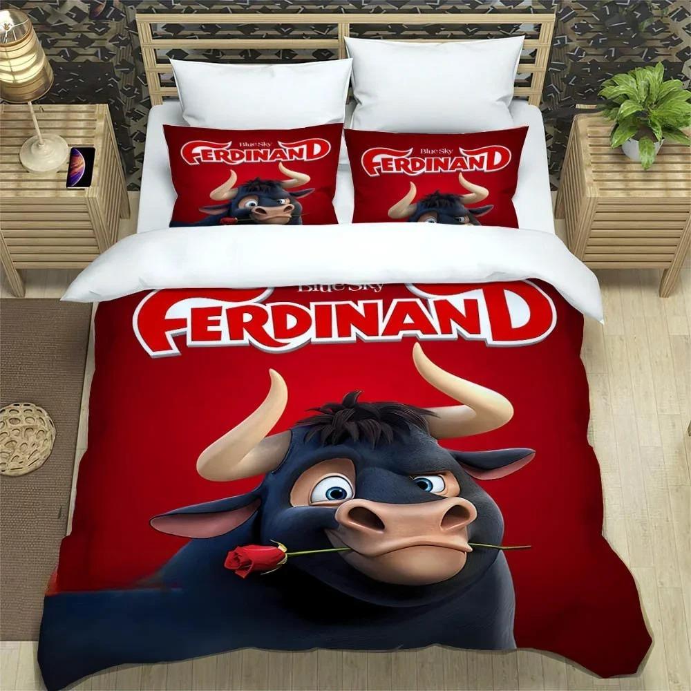 3D-Druck Cartoon Ferdinand Bettwäschesets Exquisites Bettzubehör Set Bettbezug Bettdecke Set Bettwäscheset Luxus Geburtstagsgeschenk