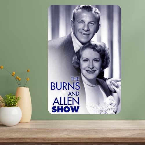 

George Burns and Gracie Allen Show Classic TV Metal Poster Sign 20x30cm（7.8x11.8inch）
