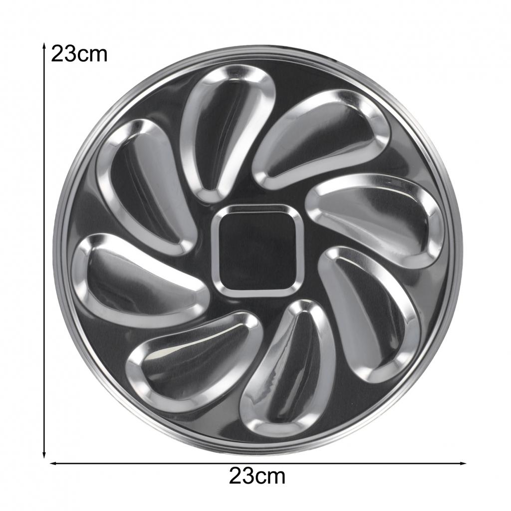Seafood Tools 9 Slots Stainless Steel Oyster Container Oyster Plate