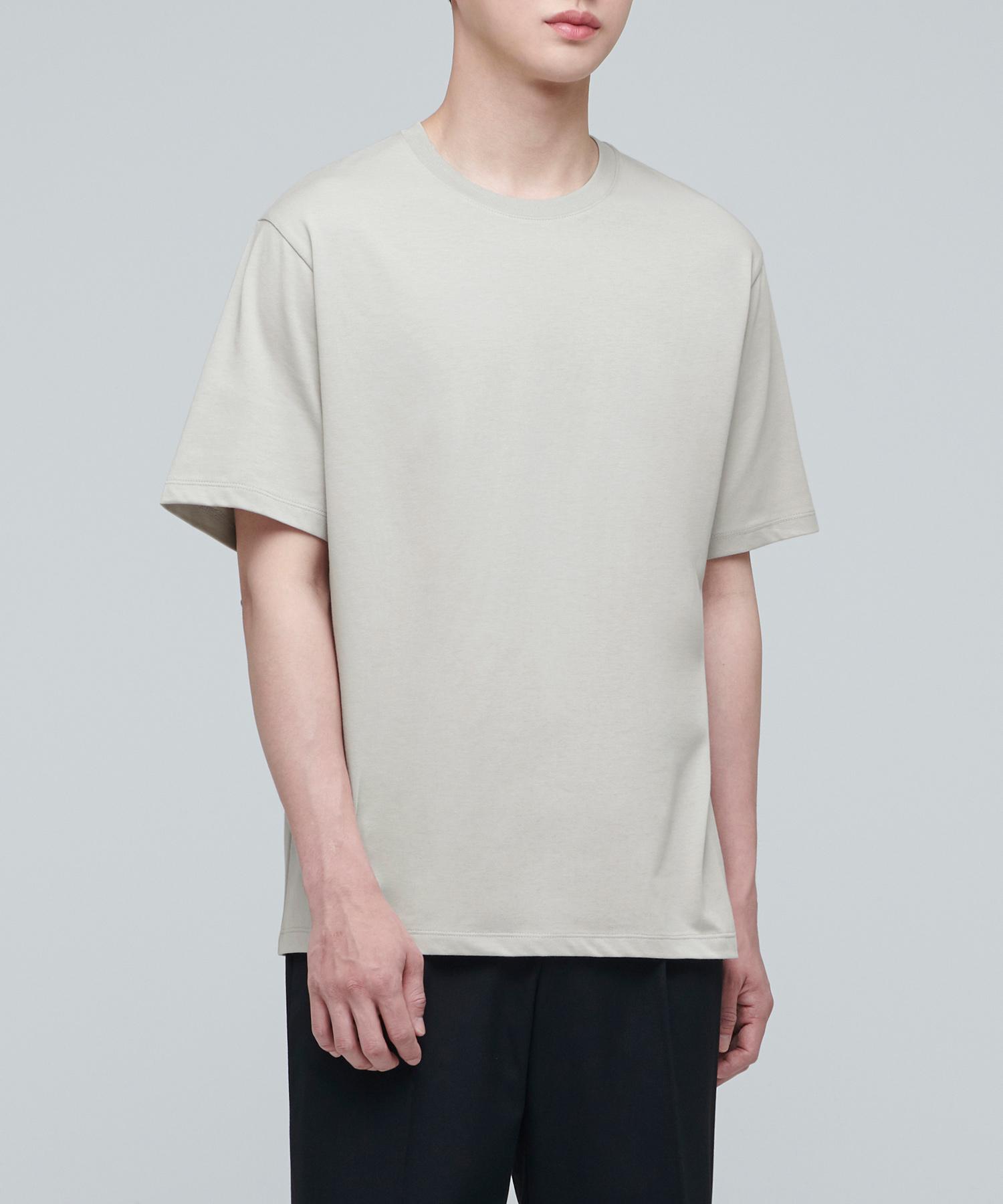 Musinsa Standard Supima Basic Crew Neck T-Shirt [Mushroom] Mushroom/M