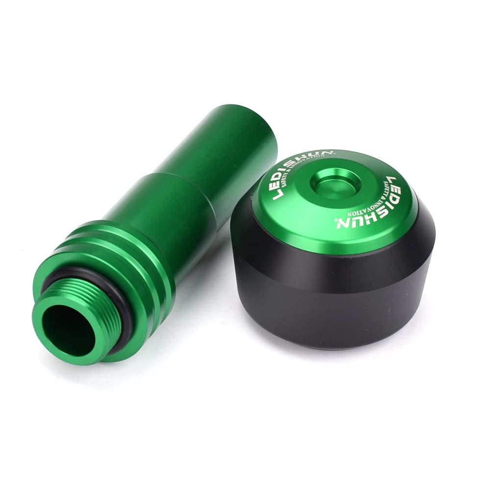 Motorcycle Muffler Slider for Honda, Suzuki, Yamaha (M8 Bolt Size) Guard Slider (Green, 1 Piece)