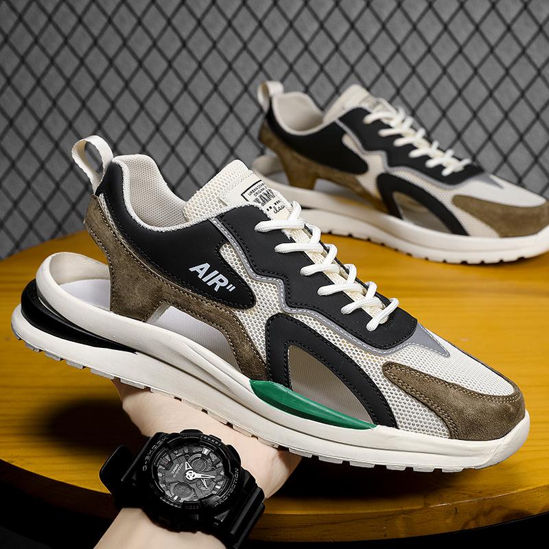 

2025 New Summer Men Sandals Breathable Mesh Beach Slippers Shoes Outdoor Non-slip Sneakers Fashion Casual Shoes luxury sandal 41