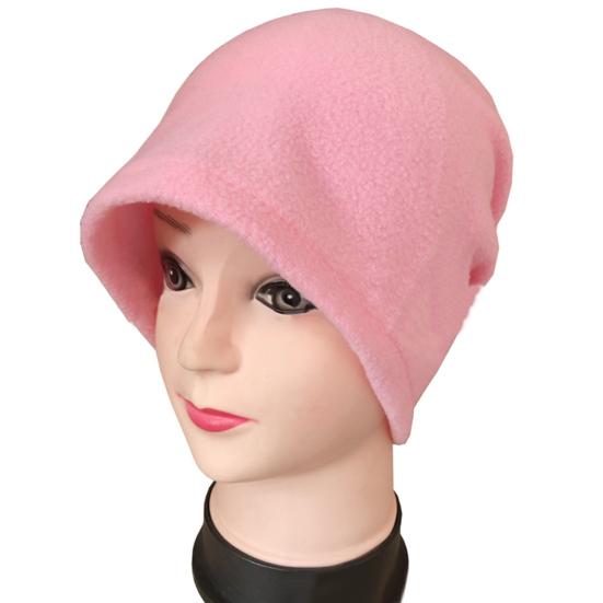 Unisex Winter Outdoor Solid Color Soft Thick Fleece Neck Warmer Gaiter Cover Hat