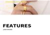Minimalist Style Gold Titanium Three-Layer Stackable Pendant Necklace