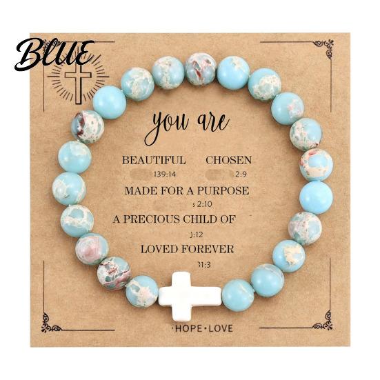 Comfortable Bracelet Women Elastic Rope Natural Stone Beads