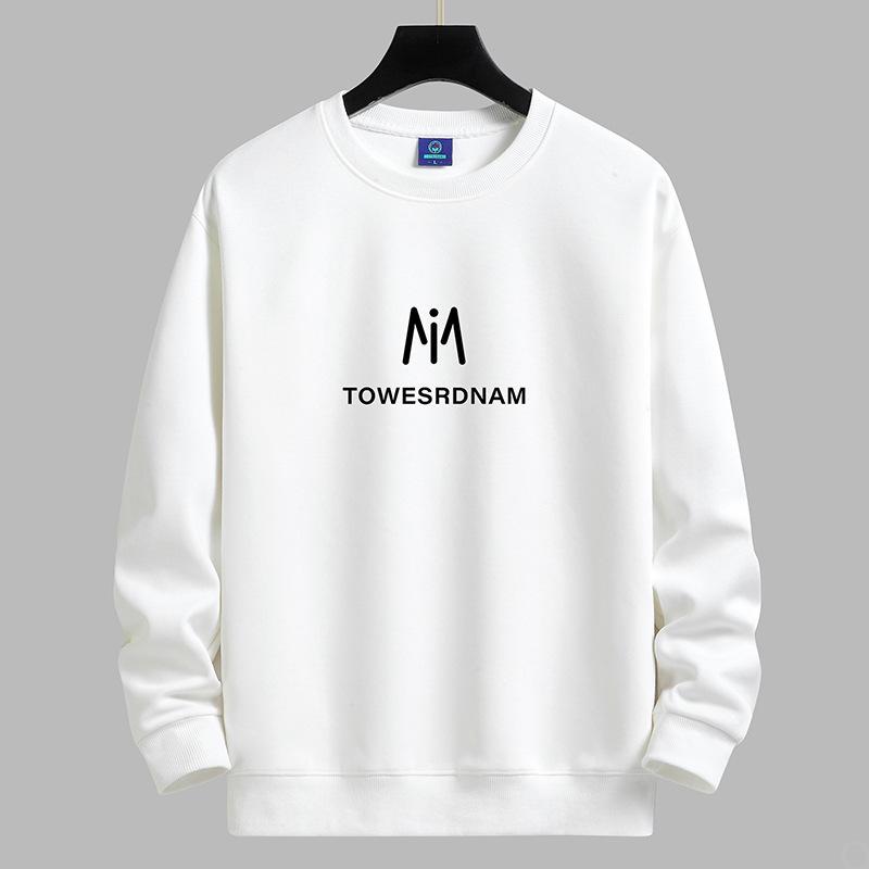 Bluza męska z okrągłym dekoltem z wzorem M Modna codzienna bluza z długim rękawem