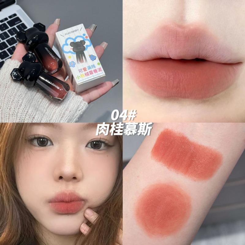 Little Bear Matte Low Saturation Lip Mud Smooth Non Drying Lipstick