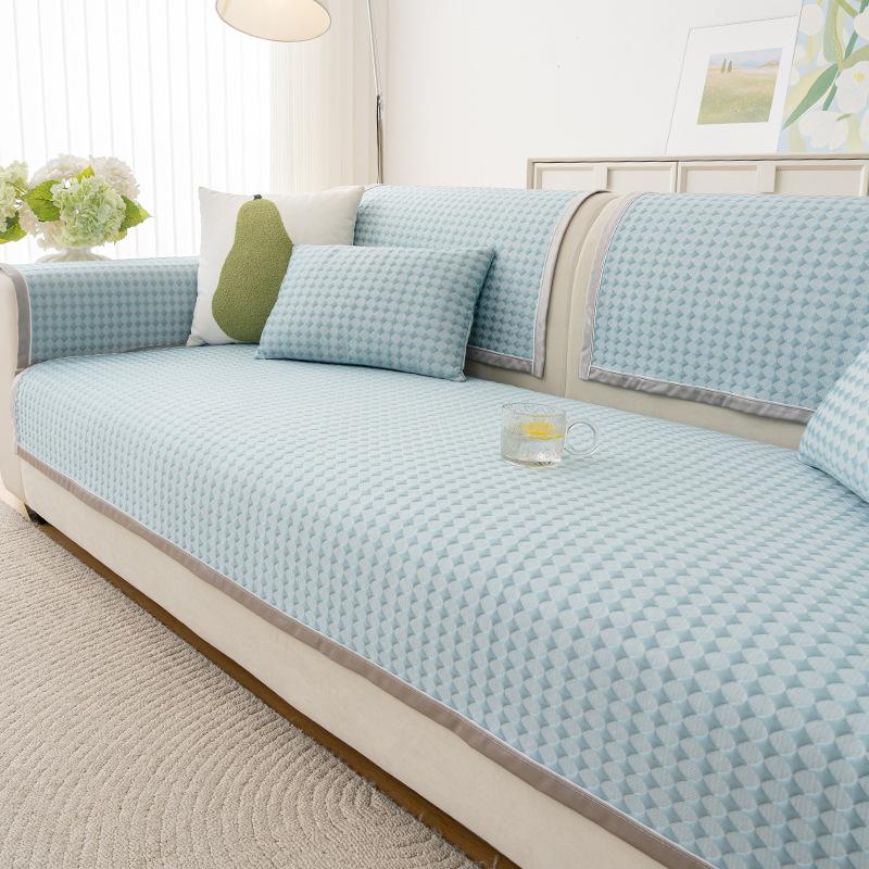 Cool Doudou Sofa Cushion Summer Non-Slip Mat Cushion New  Simple Modern Cold Leather Sofa Cover