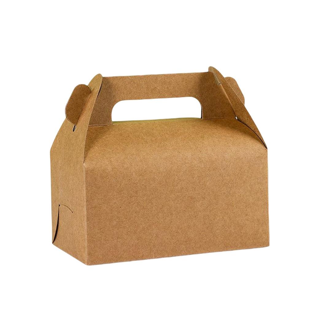Cake Storage Box with Handles Party Boxes Food Snacks Gifts Packaging Case Egg Tart for Home Restaurant Bakery