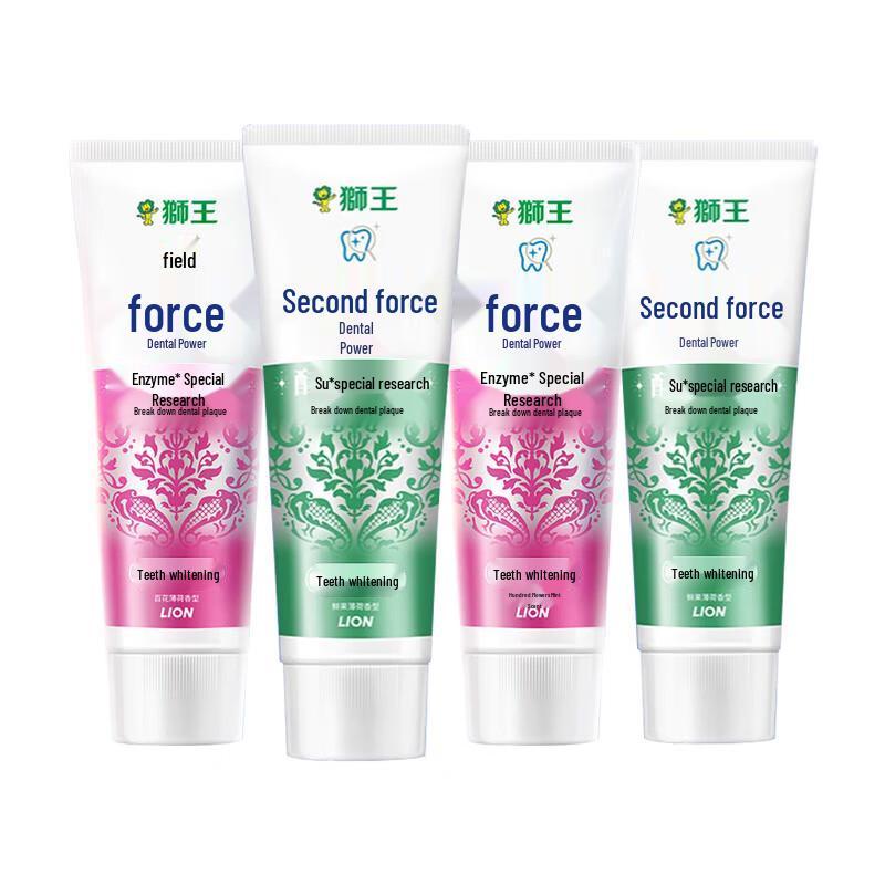 

Lion King Chilijia Enzyme Whitening Toothpaste 4-Pack (Fresh Fruit & Floral)