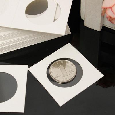 50 adet Karton 2x2 Mylar Madeni Para Tutucu Saklama Kutuları Saklama Çantası Rastgele Boyut