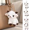 Kawaii Sheep Key Holder Cute Plush Keychain Soft Stuffed Animal Bag Charm with Metal Ring Portable Accessory for Backpacks and Keys Cartoon