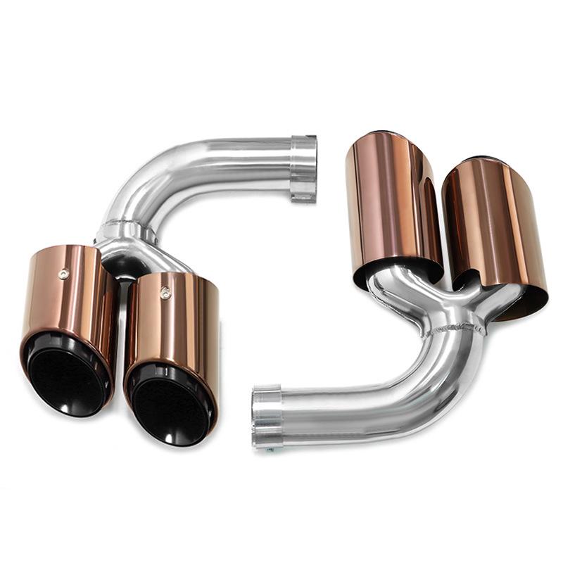 

Porsche Cayenne Нержавіюча сталь Чорний Квадро Спорт Наконечник вихлопної труби