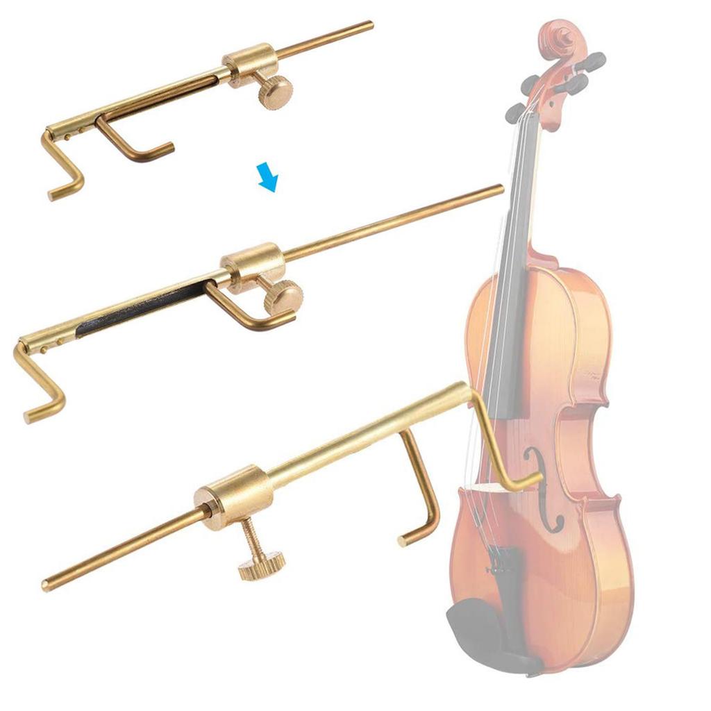Yibuy 4-Piece Violin Soundpost S-Style Column Hook Installation and Repair Tool Set for String Instrument Makers - Black & Gold