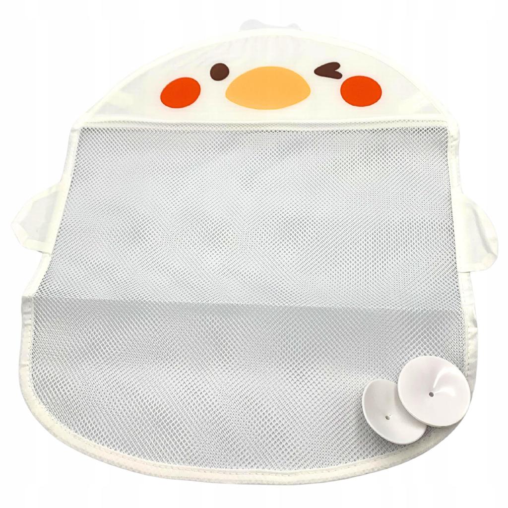 Organizer For Bath Toys, Bathroom, Mesh With Suction Cups, Bird