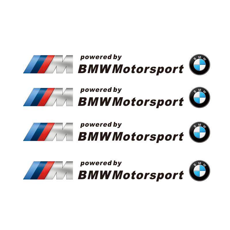 keychain 1Set Car Door Creative Stickers Logo Styling Decoration Decal Accessories For BMW Performance F30 E90 E46 3 5 7 Series gzjm96