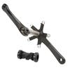 Bike Crank Arm Set Aluminum Alloy Crank High Strength Mountain Bike Crankset with Bottom Bracket Kit