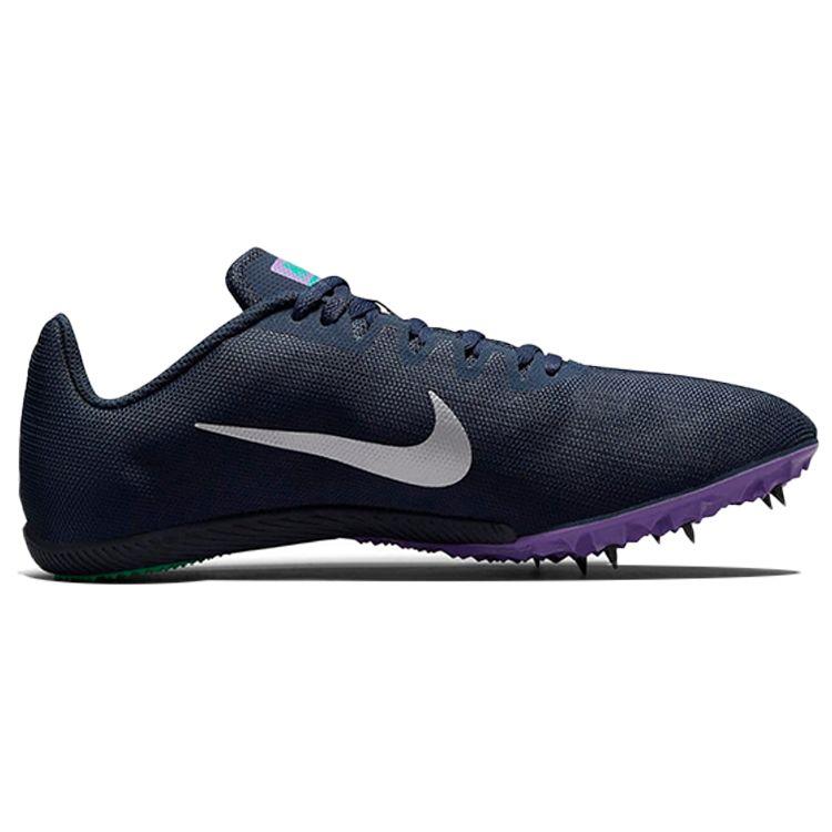 Nike Zoom Rival M 9 Obsidian Wild Berry Unisex Sneakers Blue Clear-Emerald Metallic-Silver AH1020-406