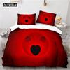 Duvet Cover Halloween Bedding Set Pumpkin Polyester Cartoon Horror Festival Bat Comforter Cover Twin for Kid Adult Gift Bedroom