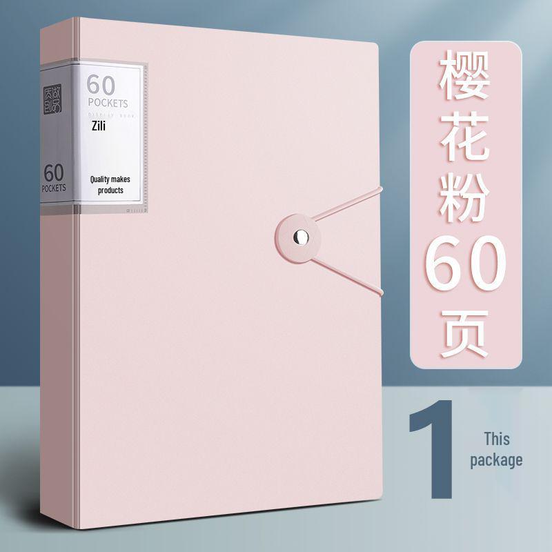 Transparent A4 Document Folder with Insert Pages for Office, Meetings, Contracts, Student Papers, and Certificates