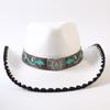 Popular European and American Classic Retro Western Cowboy Hats, Men's and Women's Fashion High-end Peach Heart Top Hats